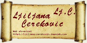 Ljiljana Čereković vizit kartica